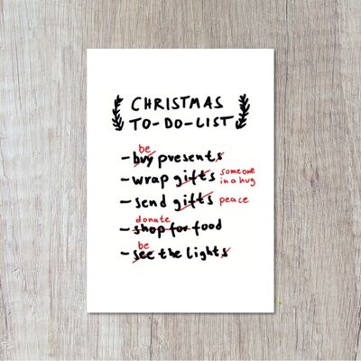 Lista de tareas de Navidad