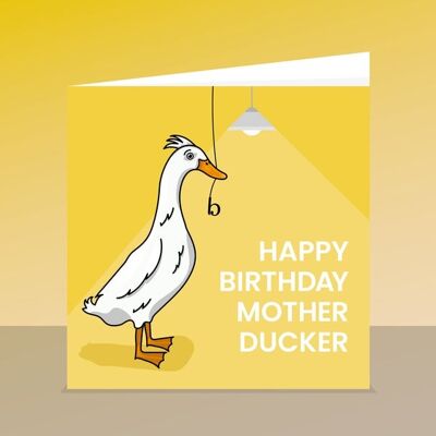 Duck Birthday Card – Indian Runner Duck