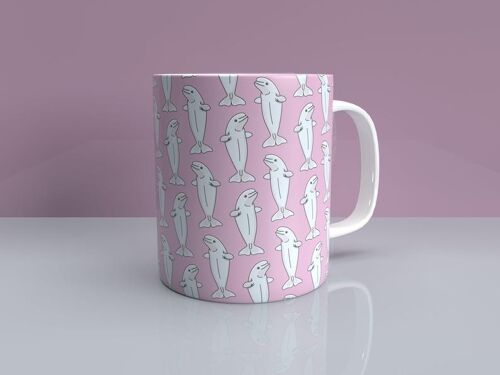 Beluga Whale Mug – Pink