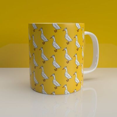 Taza Runner Duck Pattern - Amarillo
