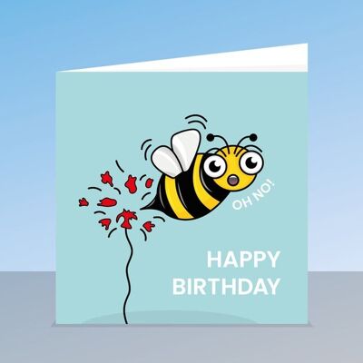 Tarjeta de cumpleaños de abeja