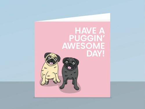 Pugs Birthday Card