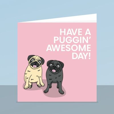 Pugs Birthday Card