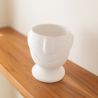 Ceramic Vase Happy Face