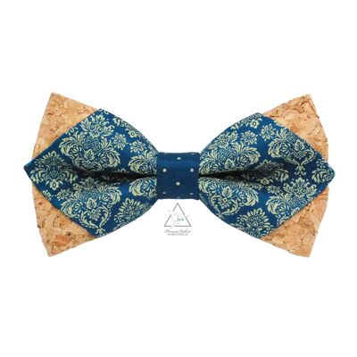 Cork and fabric bow tie - Maxime