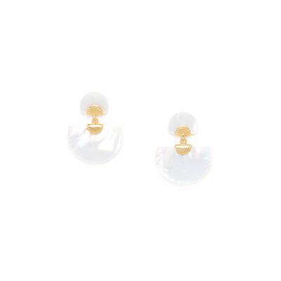 MARIA Mother of Pearl Post Earrings