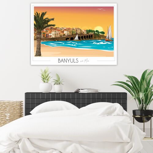 Affiche de Banyuls-sur-Mer 30x42cm • Travel Poster
