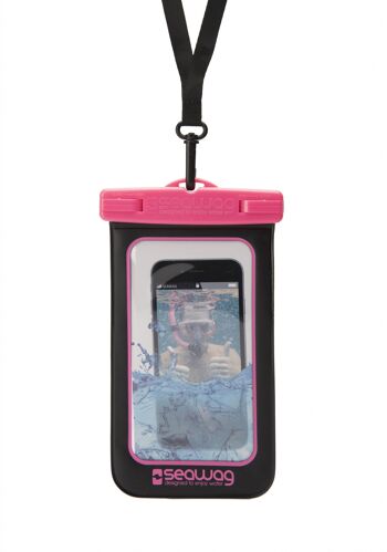SEAWAG - étui étanche pour téléphone portable noir / rose 1