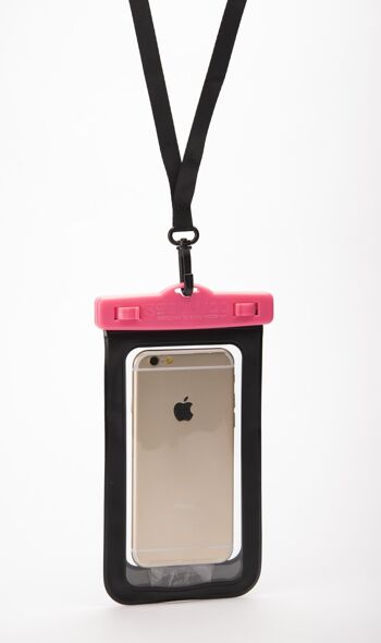 SEAWAG - étui étanche pour téléphone portable noir / rose 2