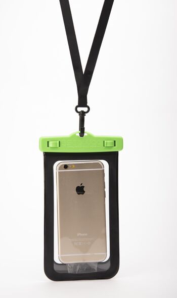 SEAWAG - étui étanche pour téléphone portable noir / vert 2