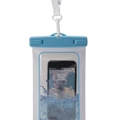 SEAWAG - waterproof mobile phone case white / blue