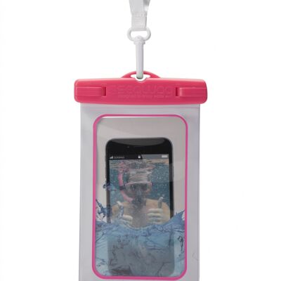 SEAWAG - waterproof mobile phone case white / pink