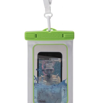 SEAWAG - waterproof mobile phone case white / green