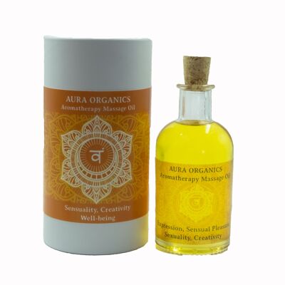 Olio da massaggio aromaterapico - Miscela chakra sacrale