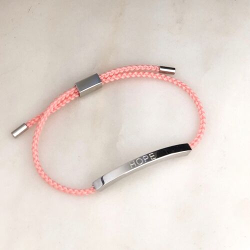 Hope Rope - Baby Pink (Silver)