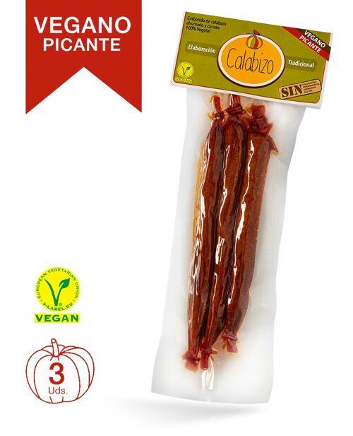 Chorizo de calabza, 100% vegetal picante