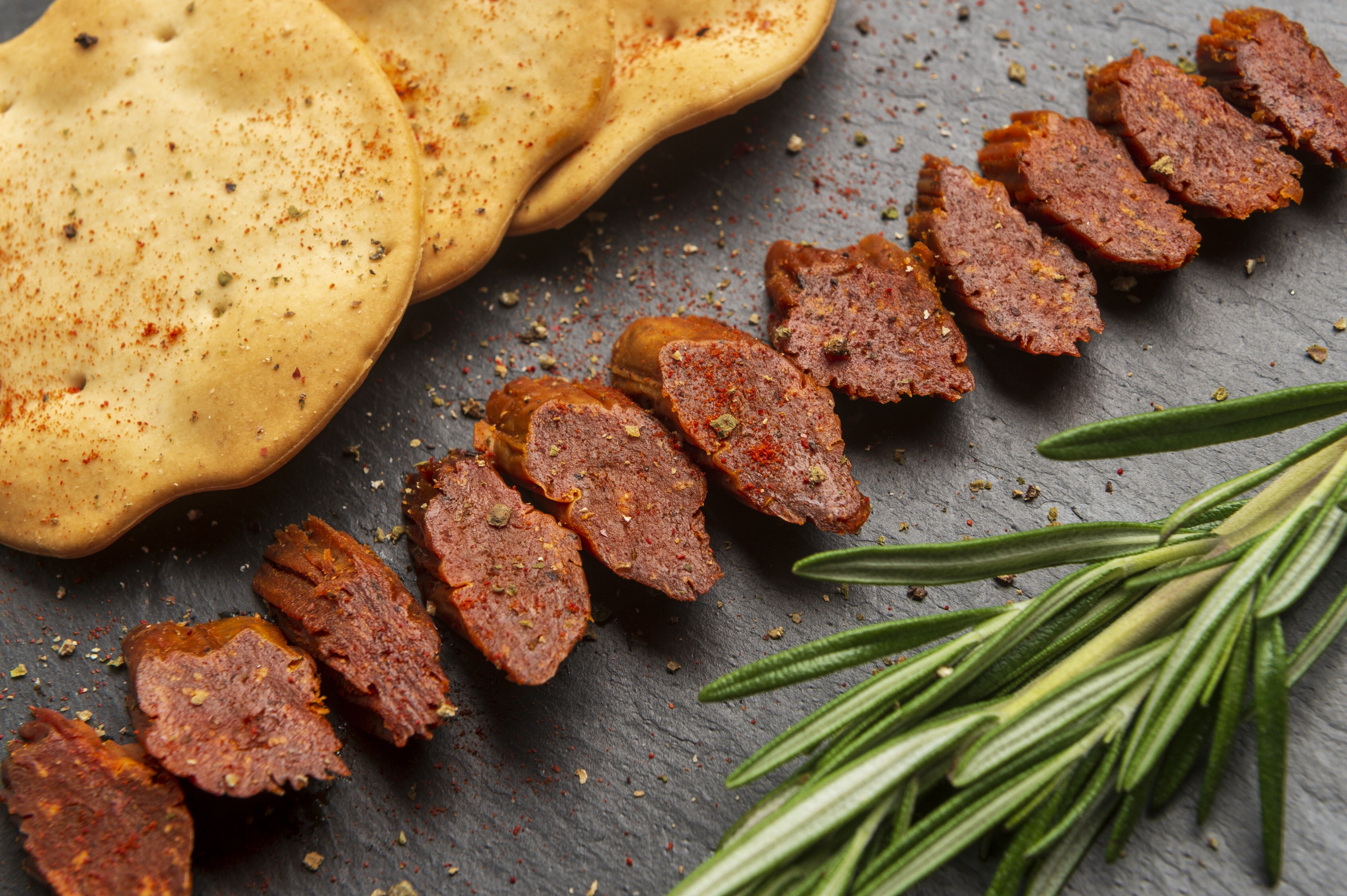 Chorizo de calabza, 100% vegetal picante