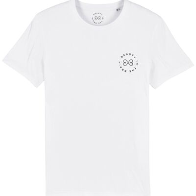 T-shirt BITB in cotone biologico con logo - Bianco 6-8