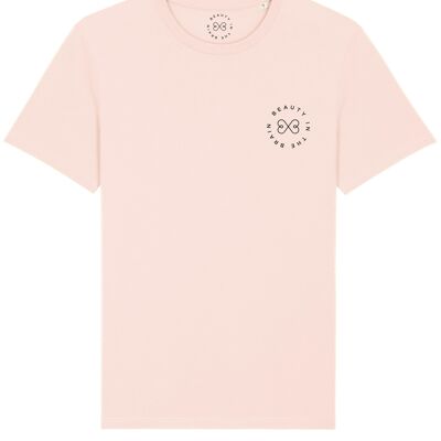T-shirt BITB in cotone biologico con logo - Rosa confetto 6-8
