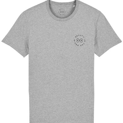 T-shirt BITB in cotone bio con logo - Grigio 10-12