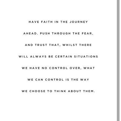 Have Faith - Best of the Blog - Print - A4