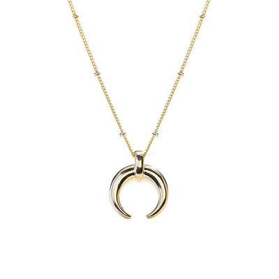 Crescent Moon Necklace - Gold