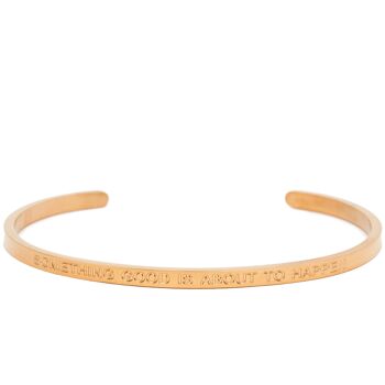 Quelque chose de bien est sur le point de se produire - Bracelet de citation - (Or) 1