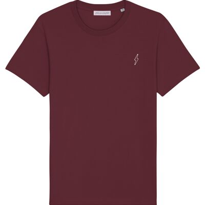 T-SHIRT LIGHTNING BORDEAUX