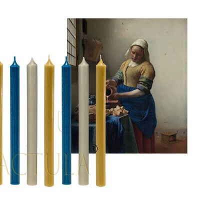 Bougies de dîner 28 cm 9 PCS la Laitière, Johannes Vermeer