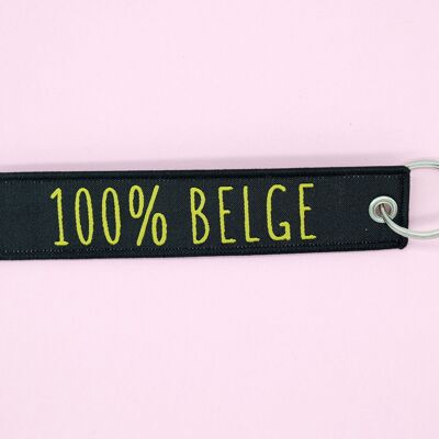 100% Belgian keyring