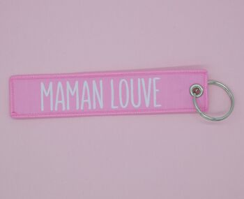 Porte-clés Maman Louve - fête des mères - cadeau anniversaire - cadeau naissance