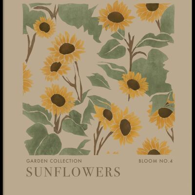 Cartel de girasoles