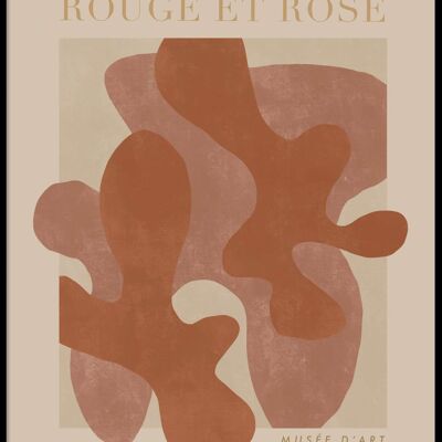 Poster Rouge et rose