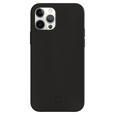 Coque Arrière Snap Luxe Leer Noir iPhone 12 - 12 Pro
