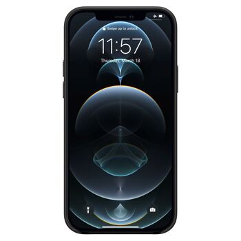 Coque Arrière Snap Luxe Leer Noir iPhone 12 - 12 Pro 2