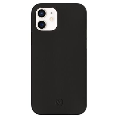 Coque Arrière Snap Luxe Leer Noir iPhone 12 Mini
