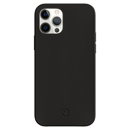 Back Cover Snap Luxe Leer Zwart iPhone 12 Pro Max