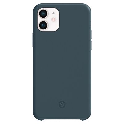 Cover Posteriore Snap Luxe Pelle Blu iPhone 11