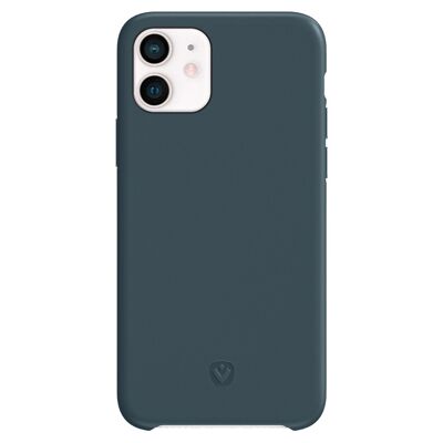 Coque Arrière Snap Luxe Cuir Bleu iPhone 11