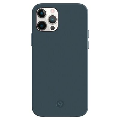Carcasa Trasera Snap Luxe Leer Blauw iPhone 12 Pro Max