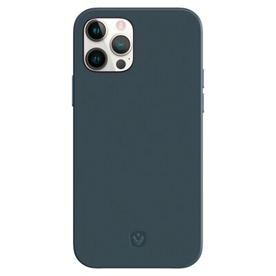 Back Cover Snap Luxe Leer Blauw iPhone 12 Pro Max