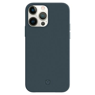 Carcasa Trasera Snap Luxe Leer Blauw iPhone 13 Pro