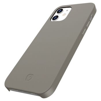 Coque Arrière Snap Luxe Leer Grijs iPhone 12 Mini 8