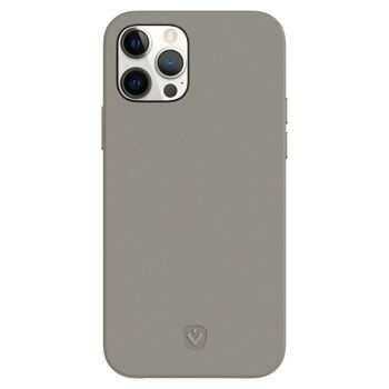 Coque Arrière Snap Luxe Leer Grijs iPhone 12 Pro Max 1