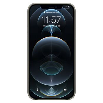 Coque Arrière Snap Luxe Leer Grijs iPhone 12 Pro Max 2