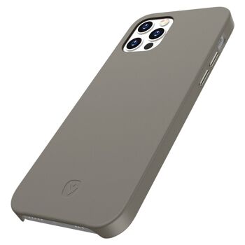 Coque Arrière Snap Luxe Leer Grijs iPhone 12 Pro Max 8