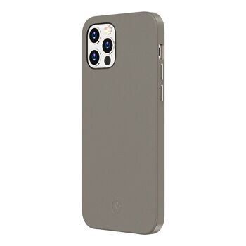 Coque Arrière Snap Luxe Leer Grijs iPhone 12 Pro Max 10