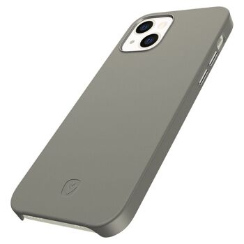 Coque Arrière Snap Luxe Leer Grijs iPhone 13 10