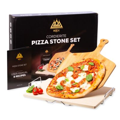 Bkc rectangle pizza stone set