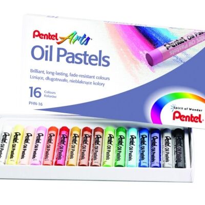 Pentel Oliepastels PHN-16 Kleuren